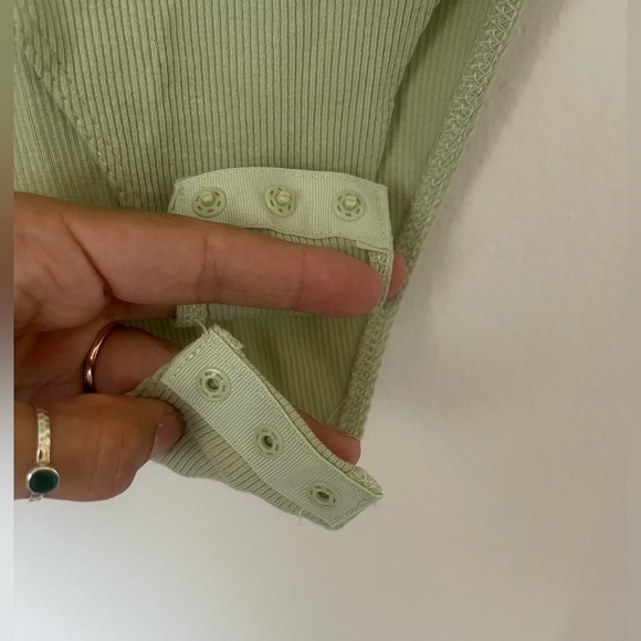 ZARA LIGHT GREEN BODYSUIT - Picture 4 of 5